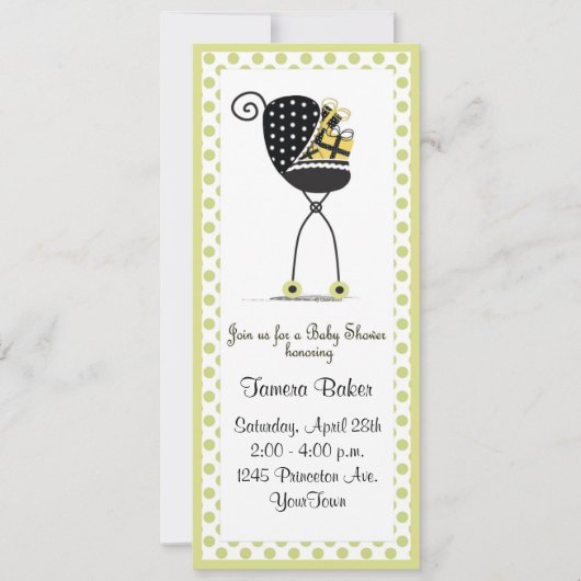 Baby shower kaart (Voorkant)