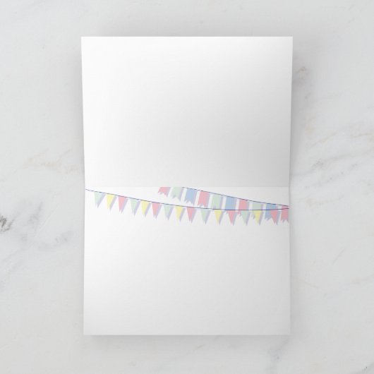 Baby shower kaart (Binnen)