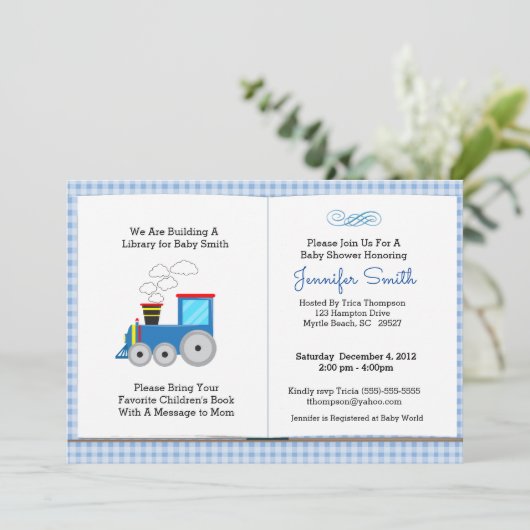 Baby shower kaart (Staand voorkant)