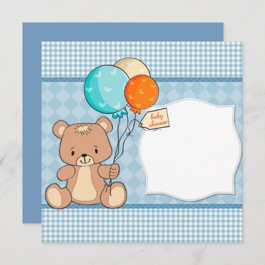 Baby Shower Kaart (Voorkant / Achterkant)