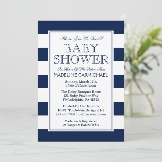 Baby shower kaart (Staand voorkant)