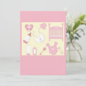 baby shower kaart (Staand voorkant)