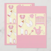 baby shower kaart (Voorkant / Achterkant)