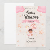 Baby shower kaart (Voorkant / Achterkant)