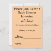 Baby shower kaart (Achterkant)