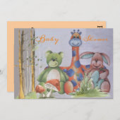 Baby shower kaart (Voorkant / Achterkant)