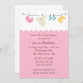 Baby shower kaart (Voorkant / Achterkant)