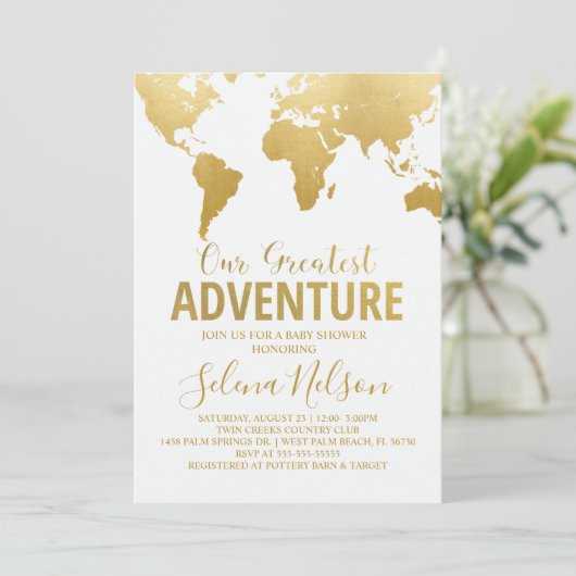 Baby shower kaart (Staand voorkant)