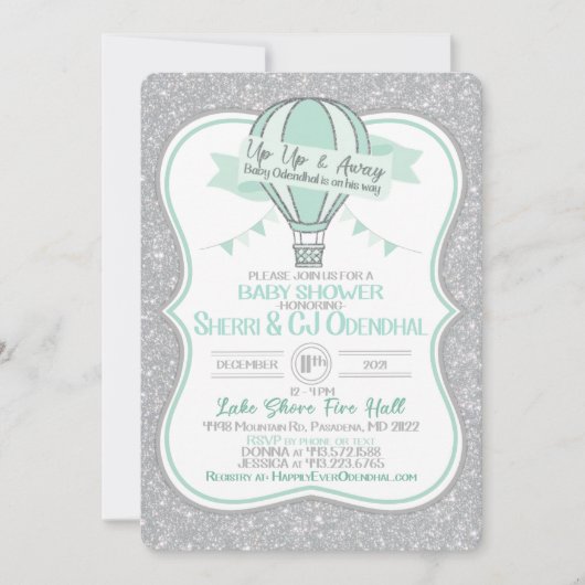 Baby shower kaart (Voorkant)