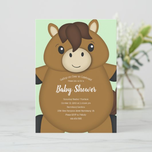 Baby shower kaart (Staand voorkant)