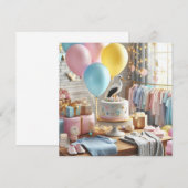 Baby shower kaart (Voorkant / Achterkant)