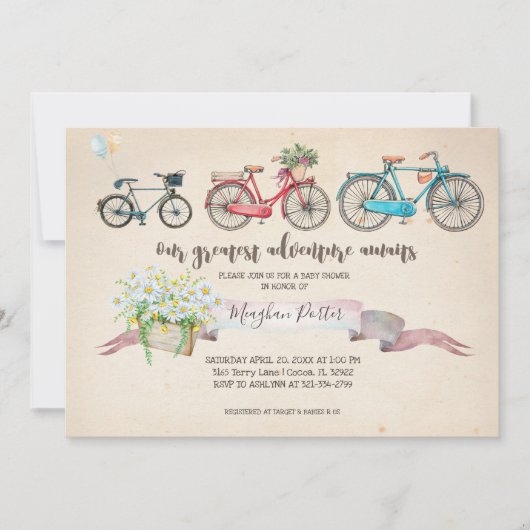  Baby shower Kaart (Voorkant)