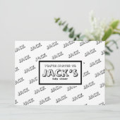  baby shower kaart (Staand voorkant)