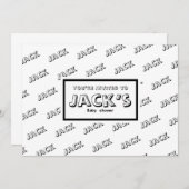  baby shower kaart (Voorkant / Achterkant)