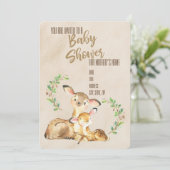 Baby shower kaart (Staand voorkant)