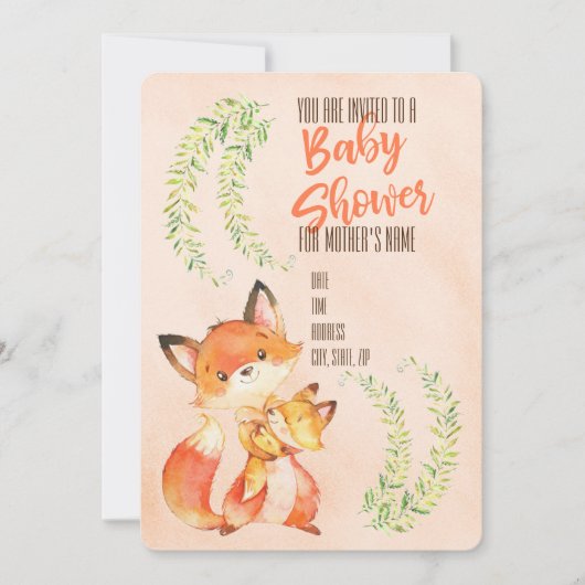 Baby Shower Kaart (Voorkant)