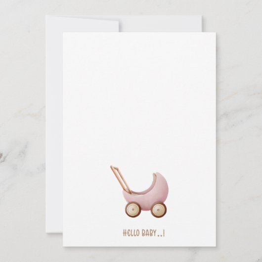 Baby shower kaart (Achterkant)