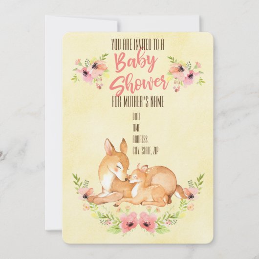Baby shower kaart (Voorkant)