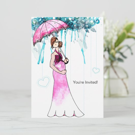 Baby Shower Kaart (Staand voorkant)