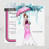 Baby Shower Kaart (Voorkant / Achterkant)