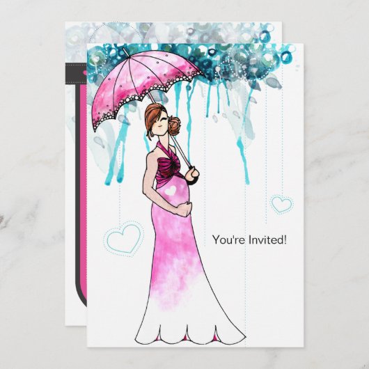 Baby Shower Kaart (Voorkant / Achterkant)