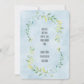 Baby shower kaart (Achterkant)