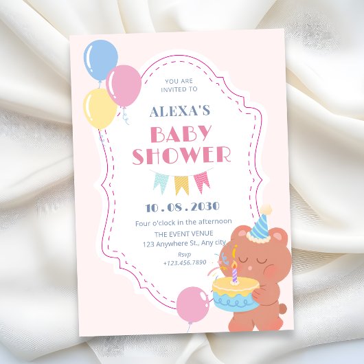 Baby shower kaart