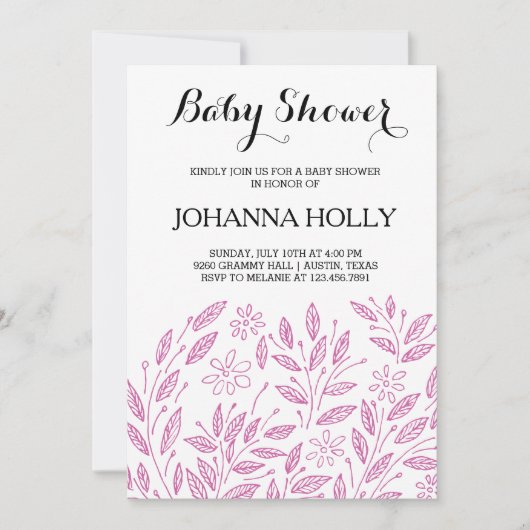 baby shower kaart (Voorkant)