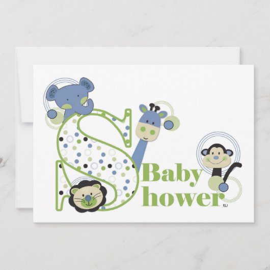 Baby shower kaart (Voorkant)