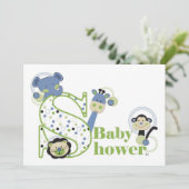 Baby shower kaart (Staand voorkant)