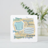 Baby shower kaart (Staand voorkant)