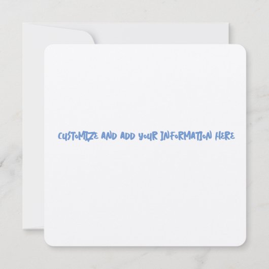 Baby shower kaart (Achterkant)