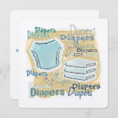 Baby shower kaart (Voorkant / Achterkant)