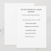 baby shower kaart (Voorkant / Achterkant)