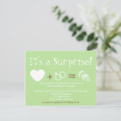 Baby Shower Kaart (Staand voorkant)