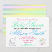 Baby Shower Kaart (Voorkant / Achterkant)