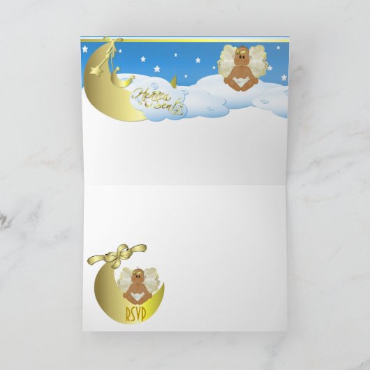 Baby shower-kaart (Binnen)