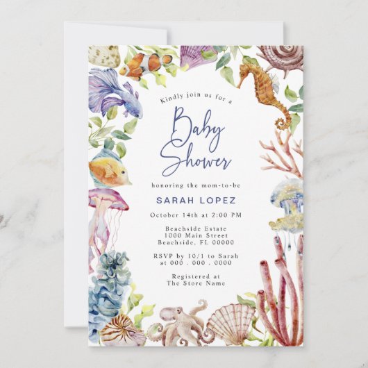 Baby shower kaart (Voorkant)