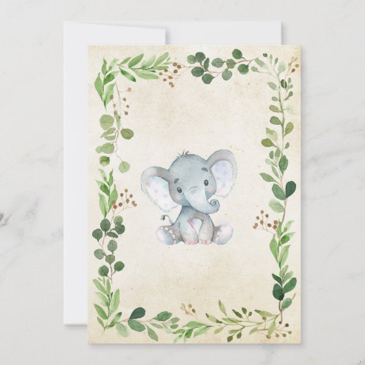 Baby shower kaart (Achterkant)