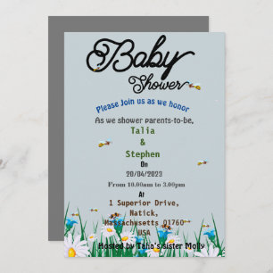 Baby shower kaart