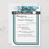 Baby Shower Kaart (Achterkant)