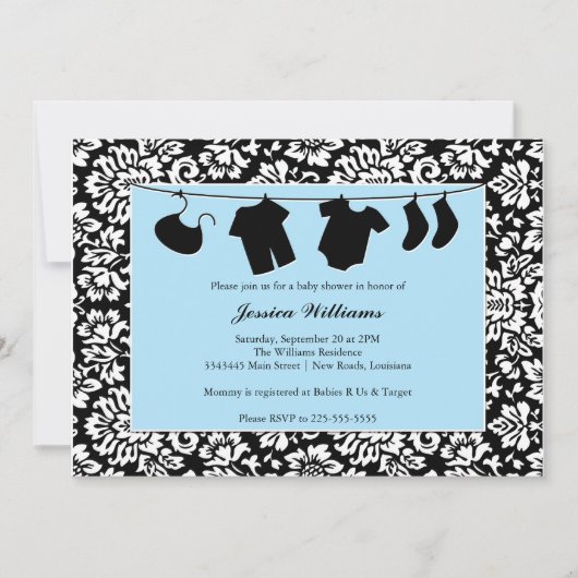 Baby shower kaart (Voorkant)