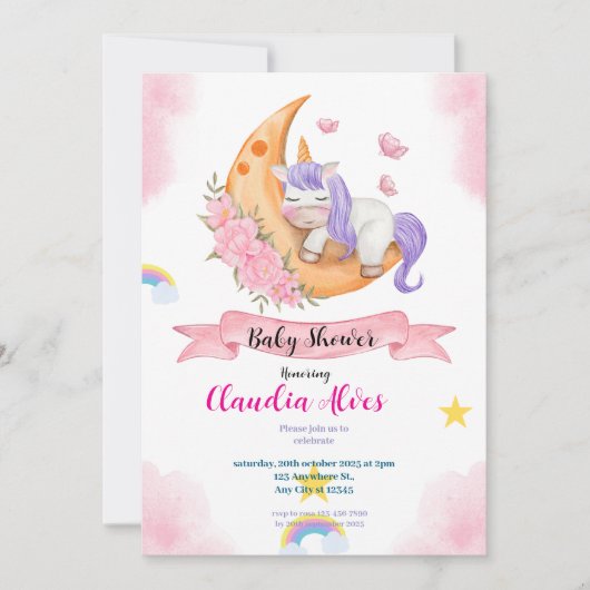 Baby shower kaart (Voorkant)