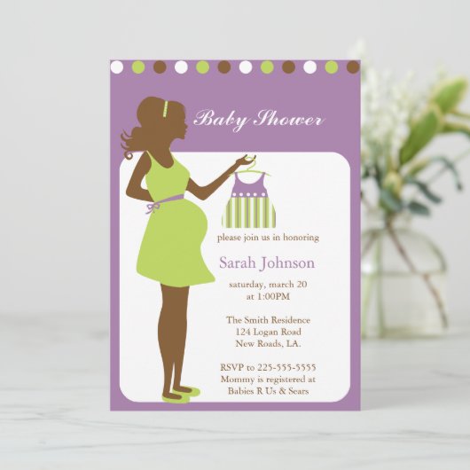 Baby Shower Kaart (Staand voorkant)