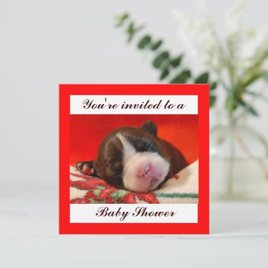 Baby Shower Kaart (Staand voorkant)