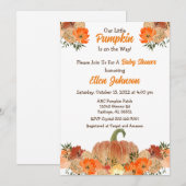 Baby shower kaart (Voorkant / Achterkant)