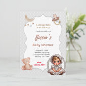  Baby shower Kaart (Staand voorkant)