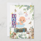 baby shower kaart (Achterkant)