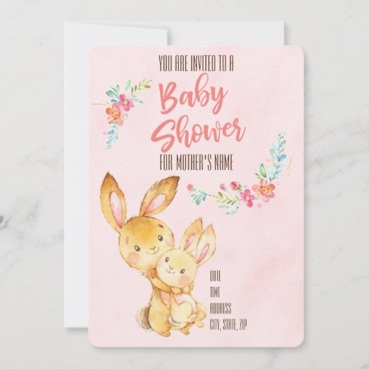 Baby shower kaart (Voorkant)