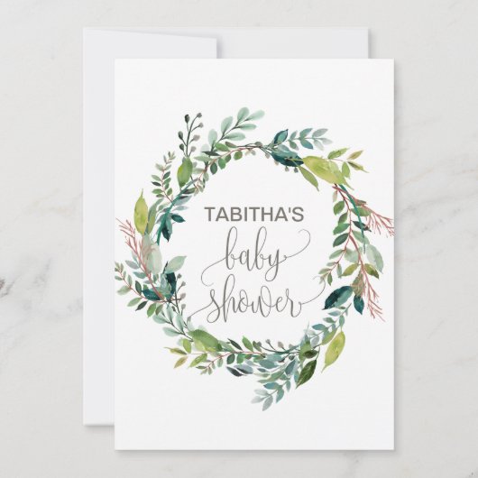 Baby shower kaart (Achterkant)